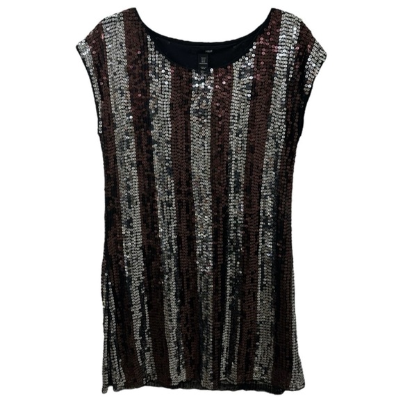 H&M Size 12 Sequins Mini Shift Dress - Picture 1 of 8